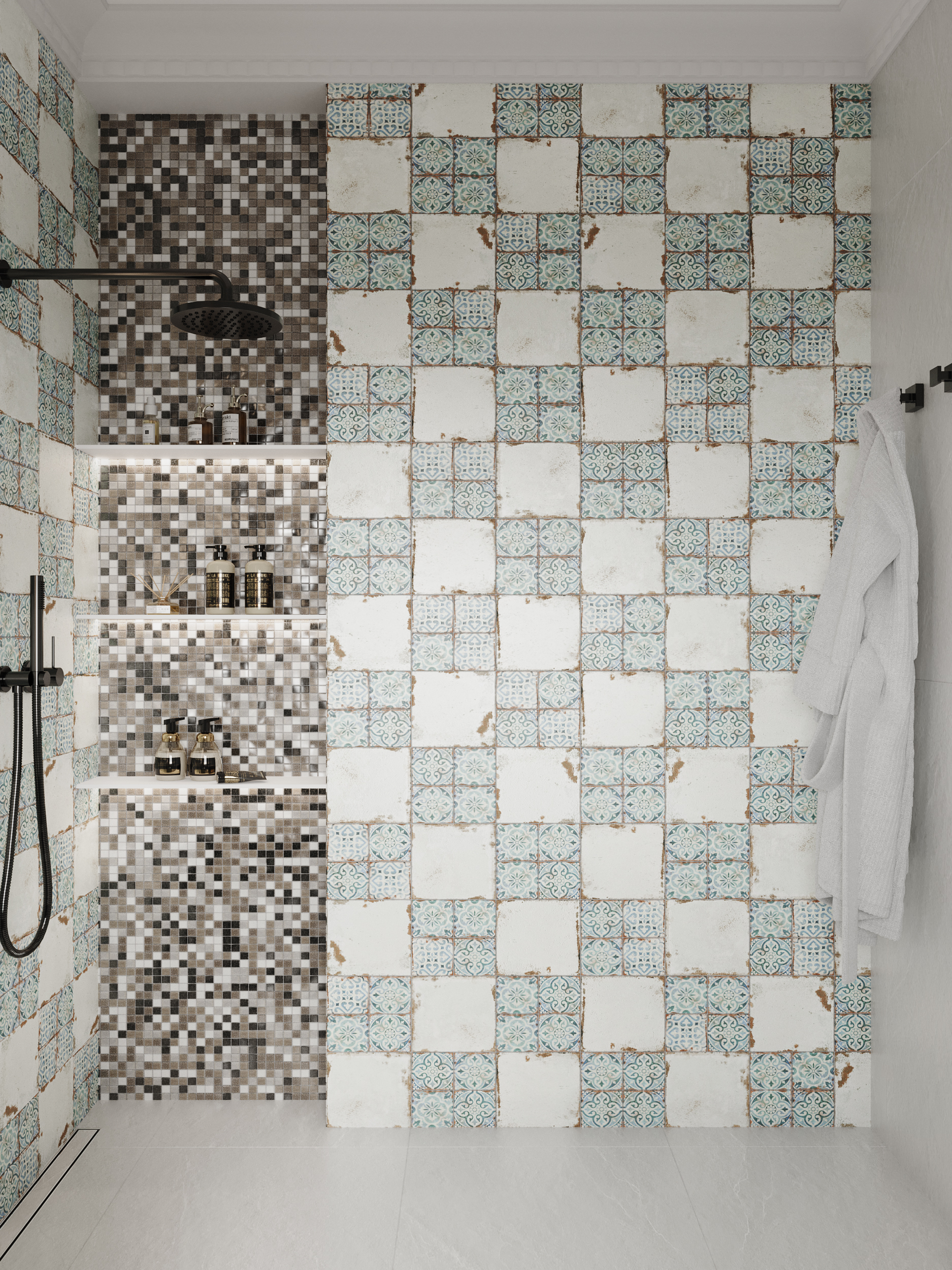 Arktika 4*20*20  327*327 На пол Стеклянная мозаика Arktika  - фото 10