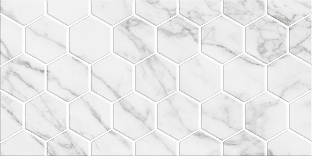 Декор Marble Гексо белый 30х60