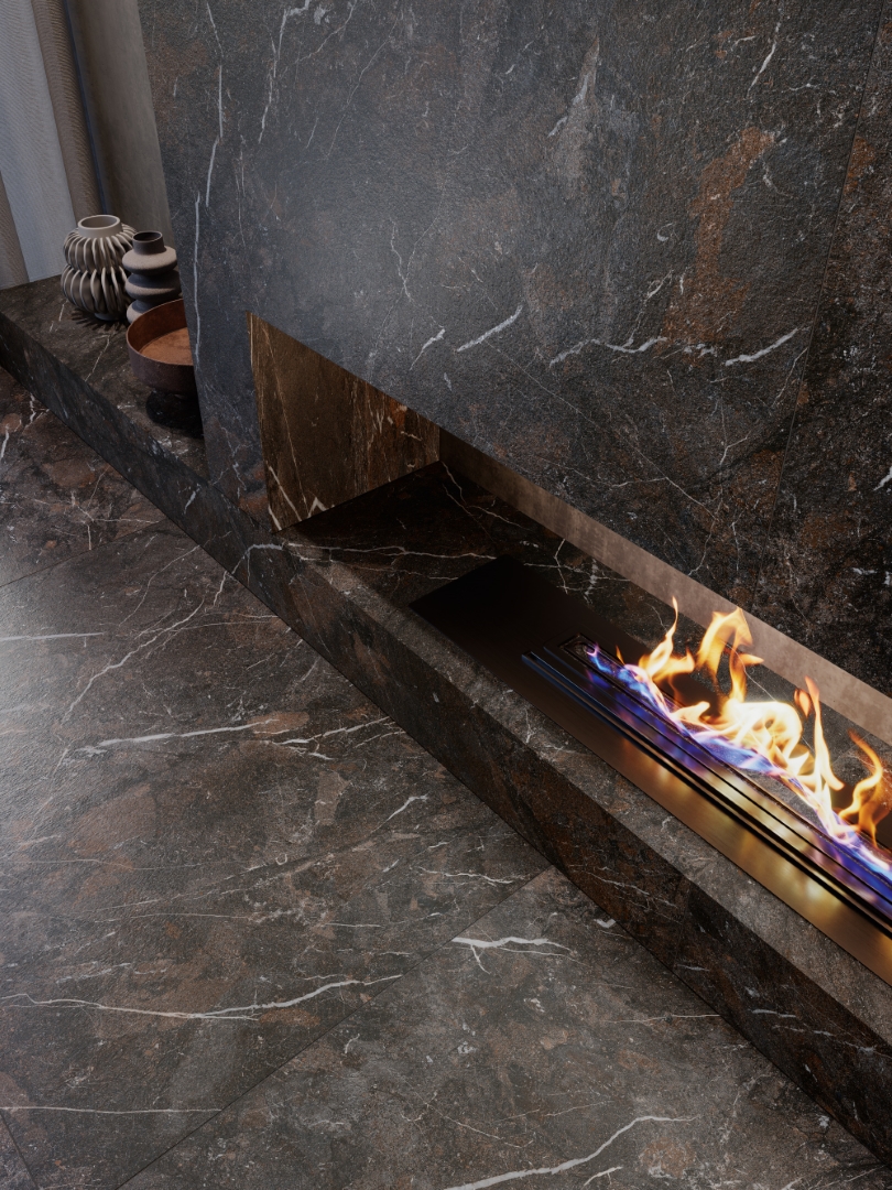 78BC28E На пол Breccia Imperiale Natural 5.6 mm 120х278 - фото 5