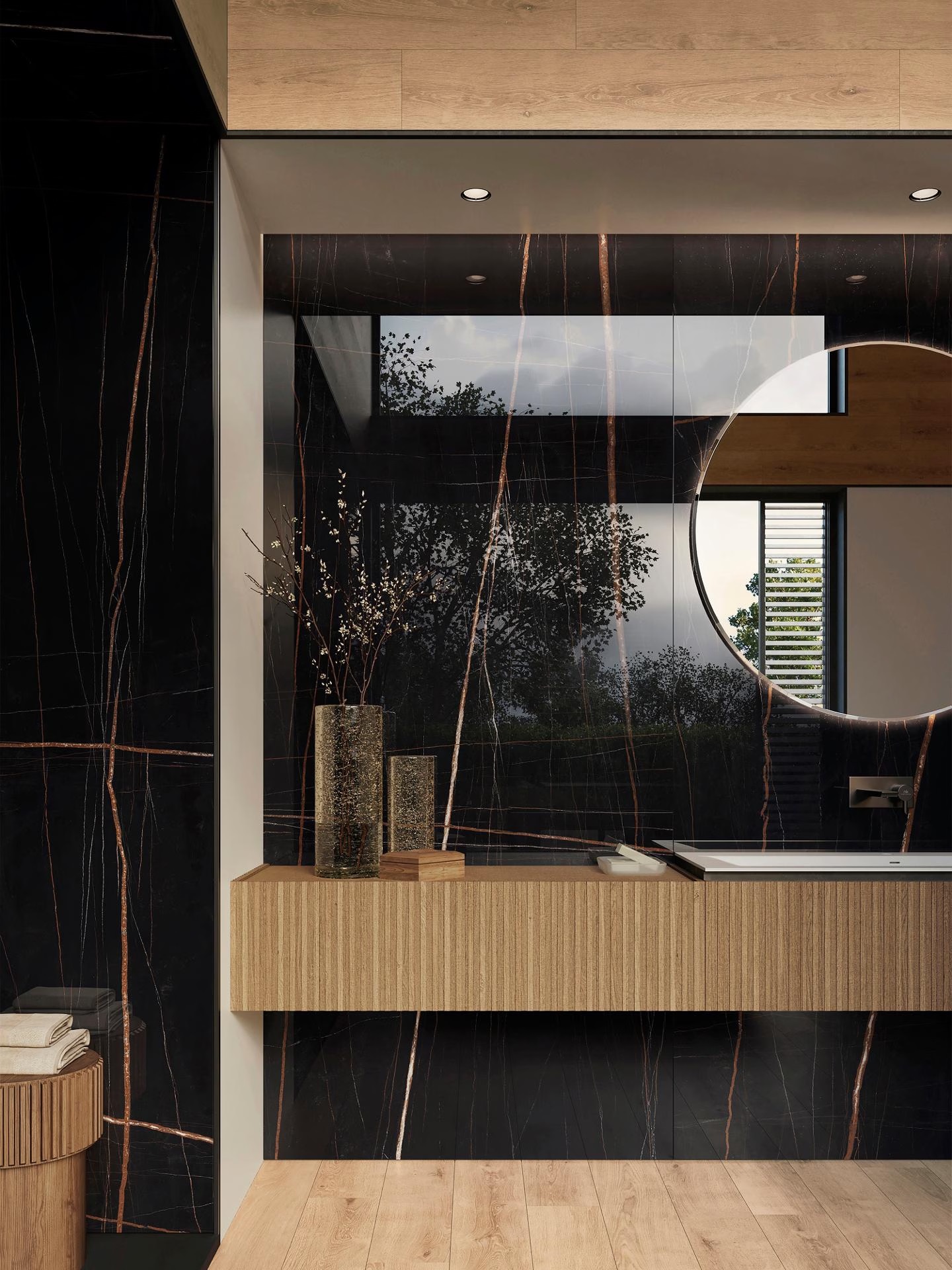 C221101841 На стену Xlight Nylo Noir Polished 6 мм 120x120 - фото 3