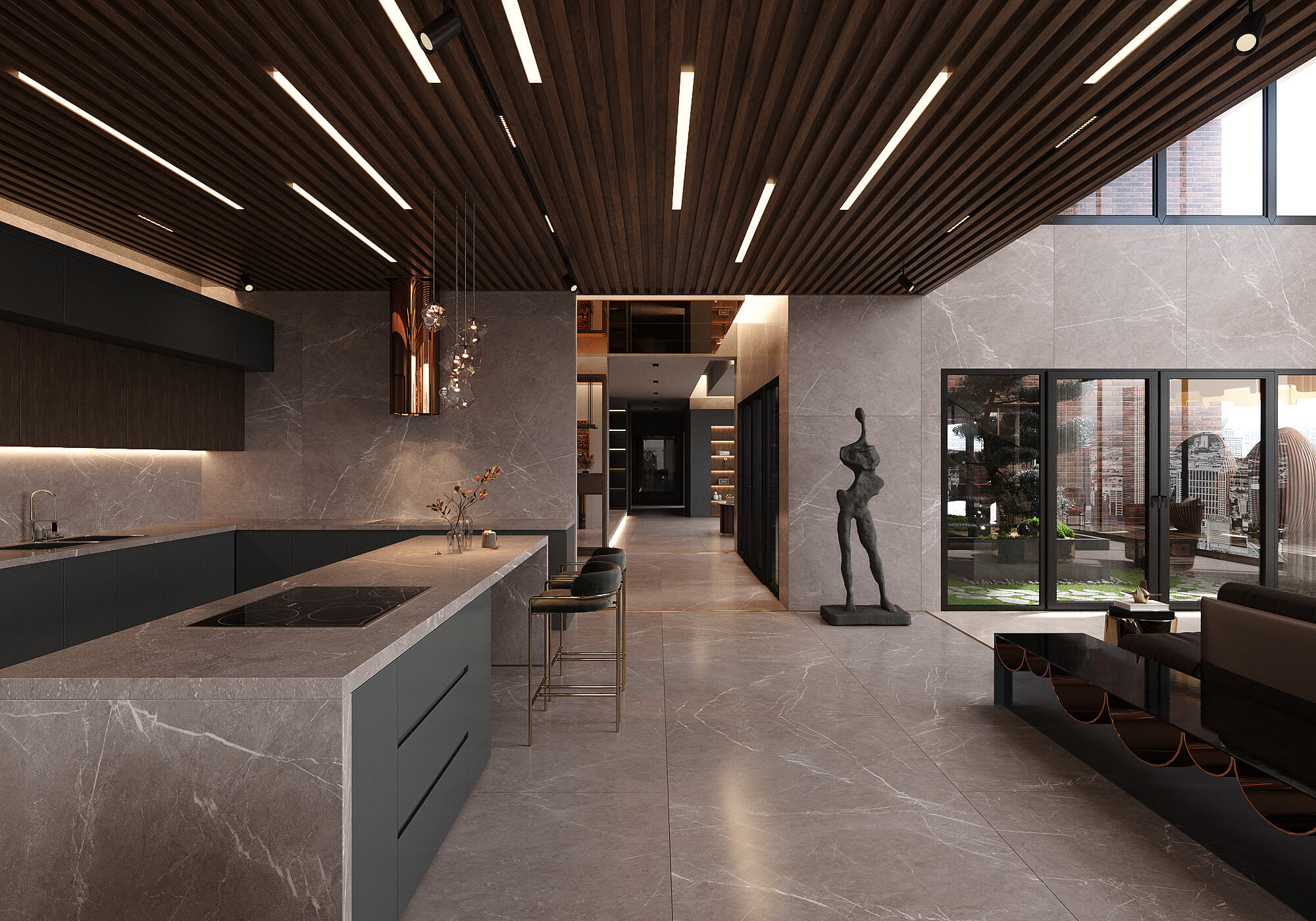 1093 На пол 1XL Slate Nero Mate 180x120 - фото 52