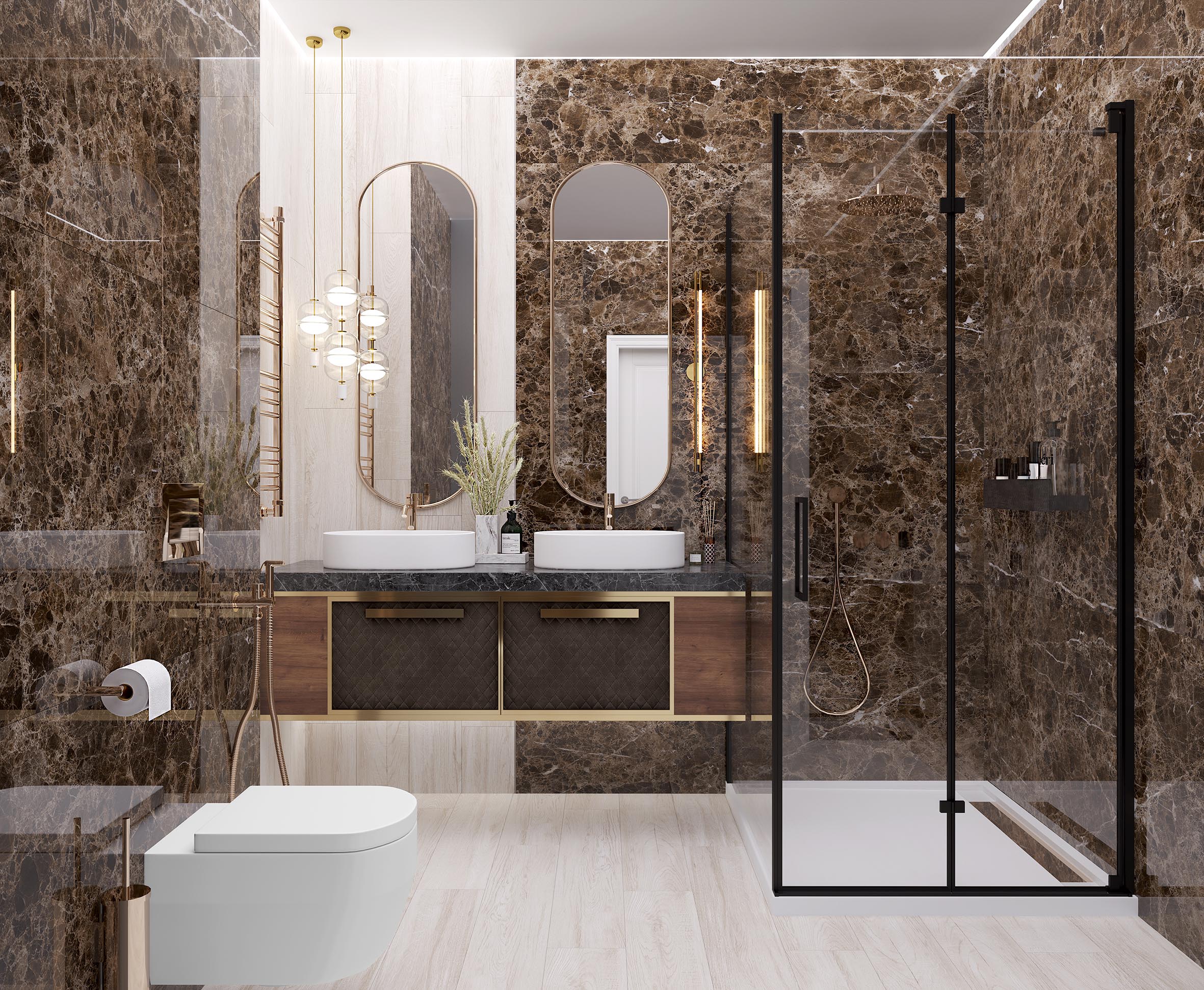 На пол Emperador Brown 60х60 Полированный - фото 21