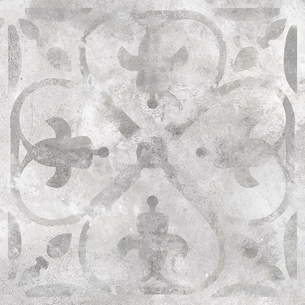 Декор Турин Серый 1Д 60x60