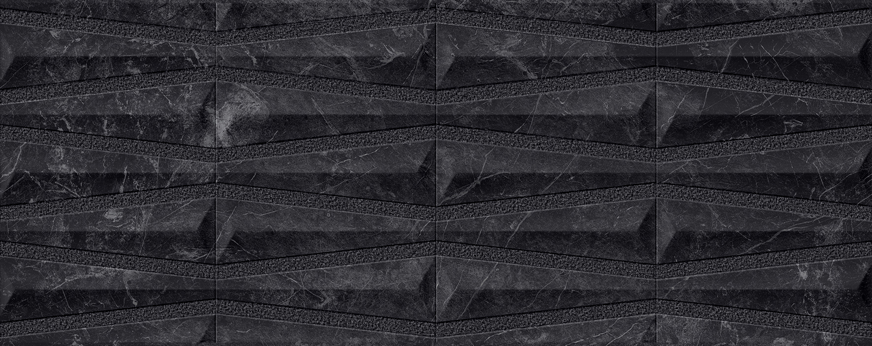 100354913 Декор Velluto Deco Nero 59.6х150 - фото 2