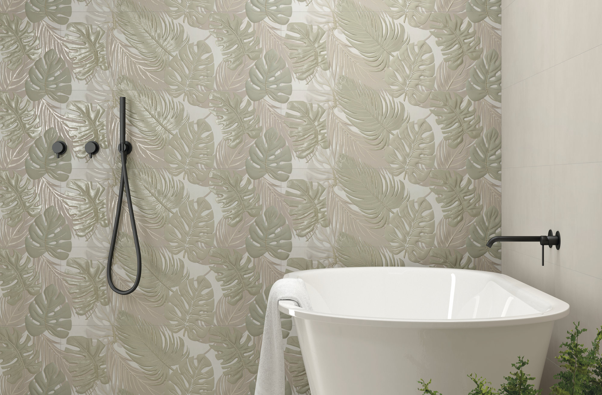 5040726154 На стену Palette Leaves Cold R - фото 5