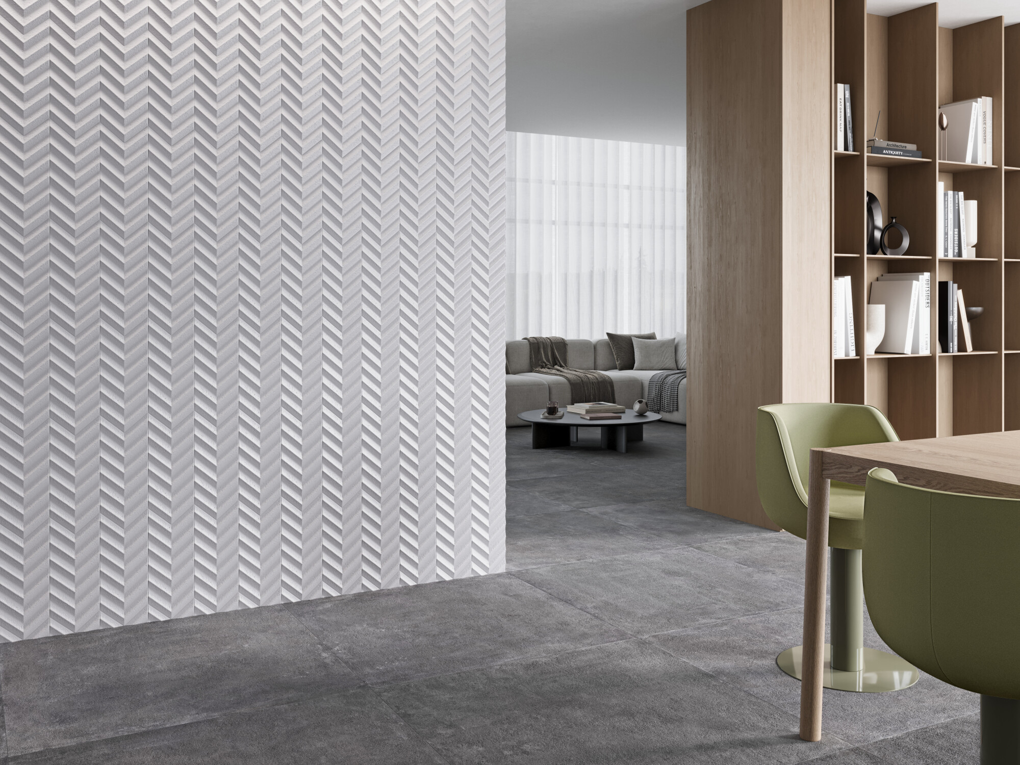 37888 На стену Fold by Estudi{H}ac Green 15x38 - фото 7