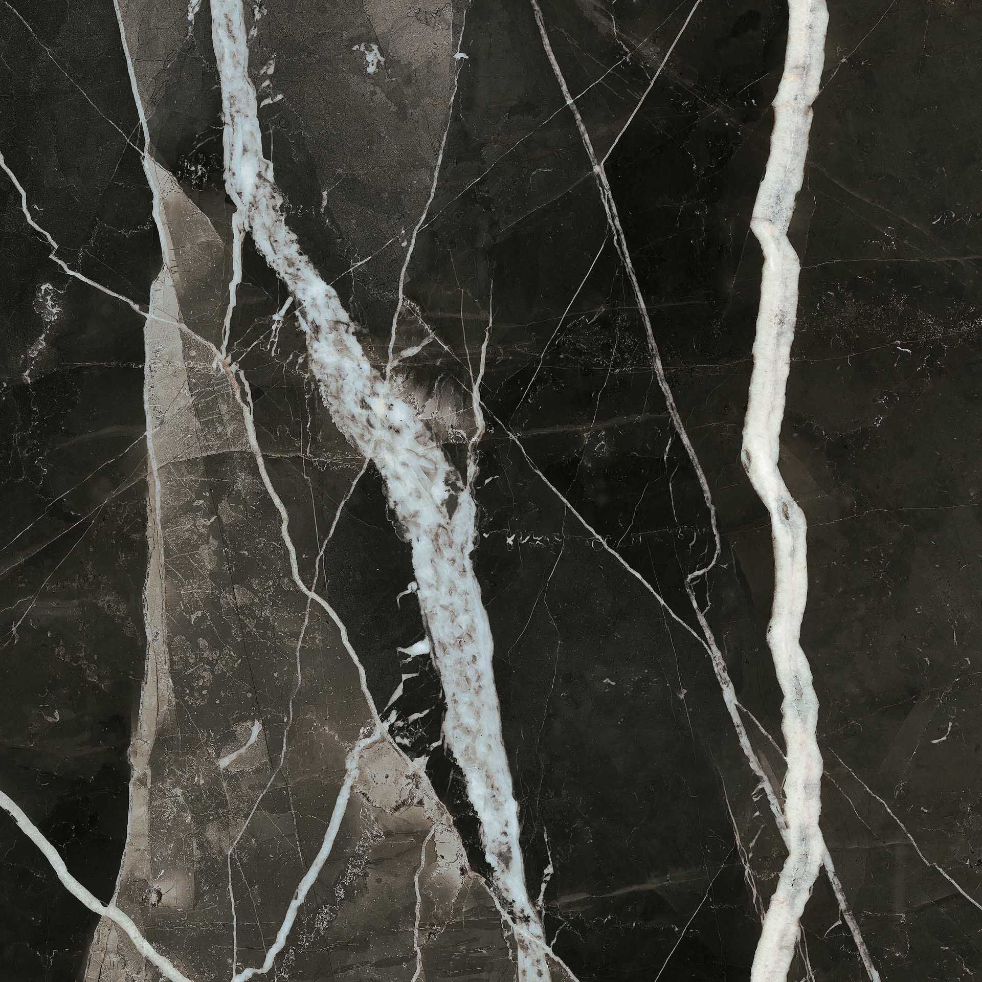 LU1208631 На пол Select Calacatta Black Lucido 8mm 120x120