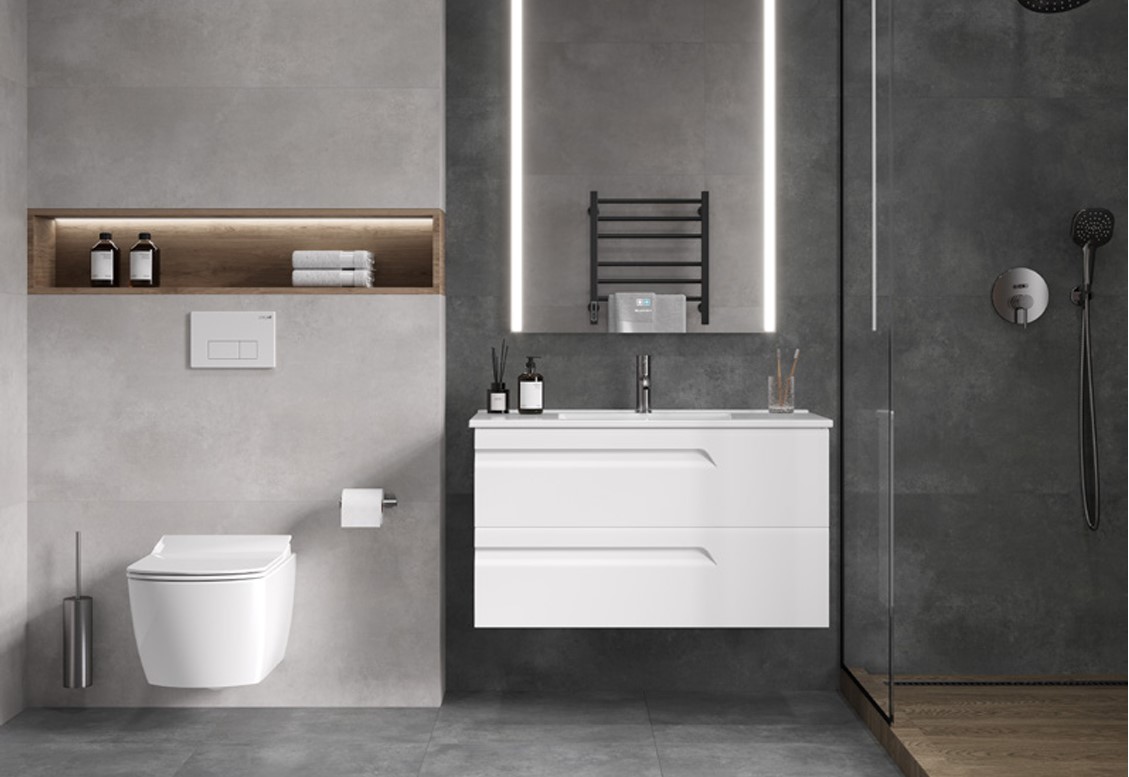 На пол Concrete Courage Graphite Графитовый Матовый 60х60 - фото 9