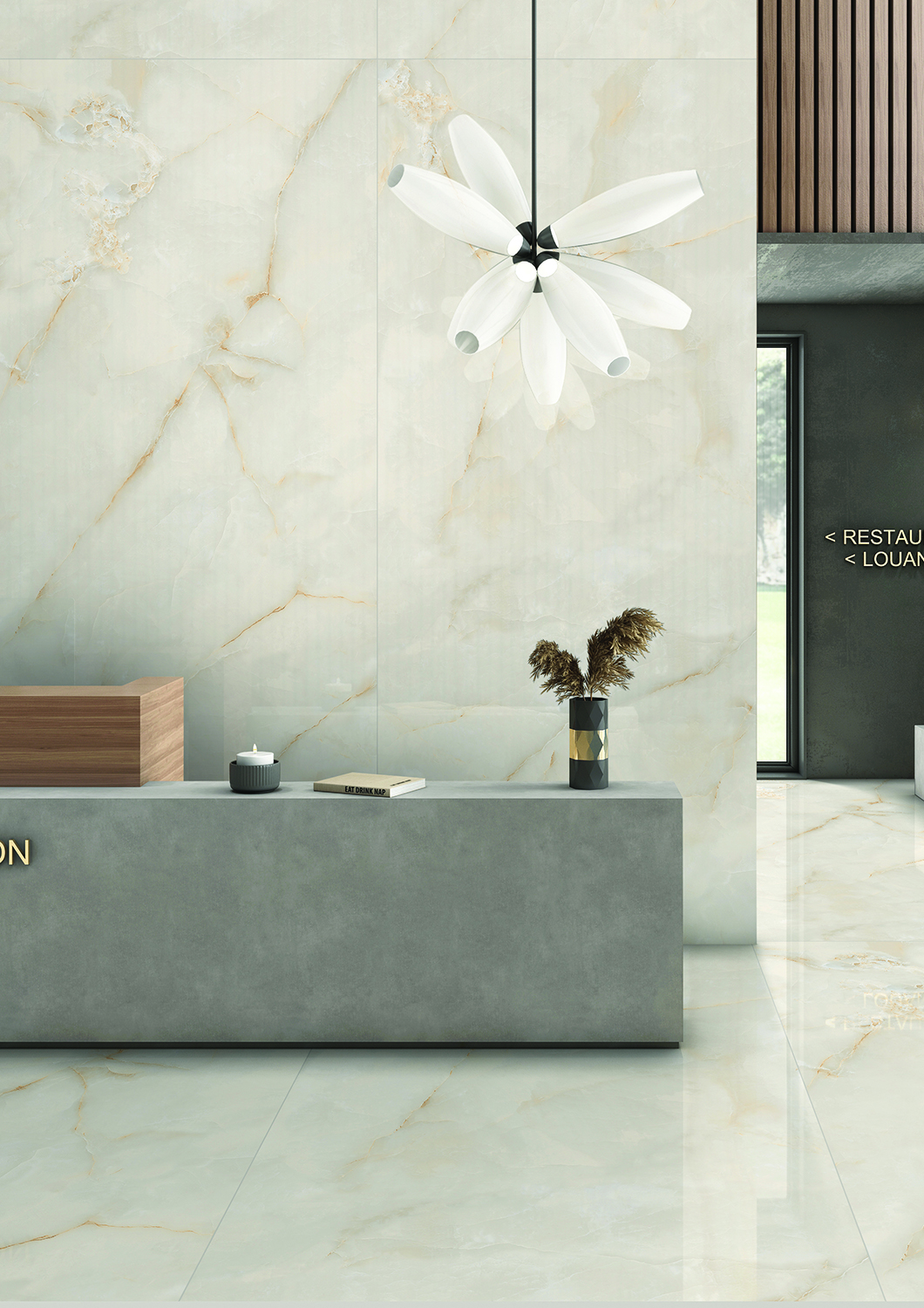 На пол Polished Metalyn Beige Elegance 120х120 - фото 14