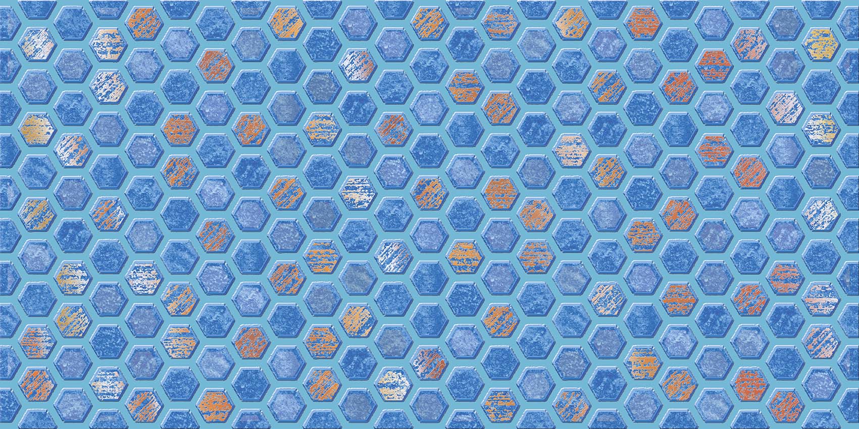 Декор Анкона Синий D1