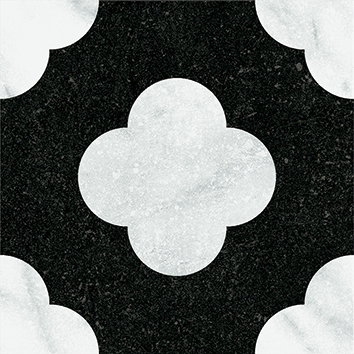 4101200 На пол Dandy Pin Black White 18.6x18.6 - фото 4