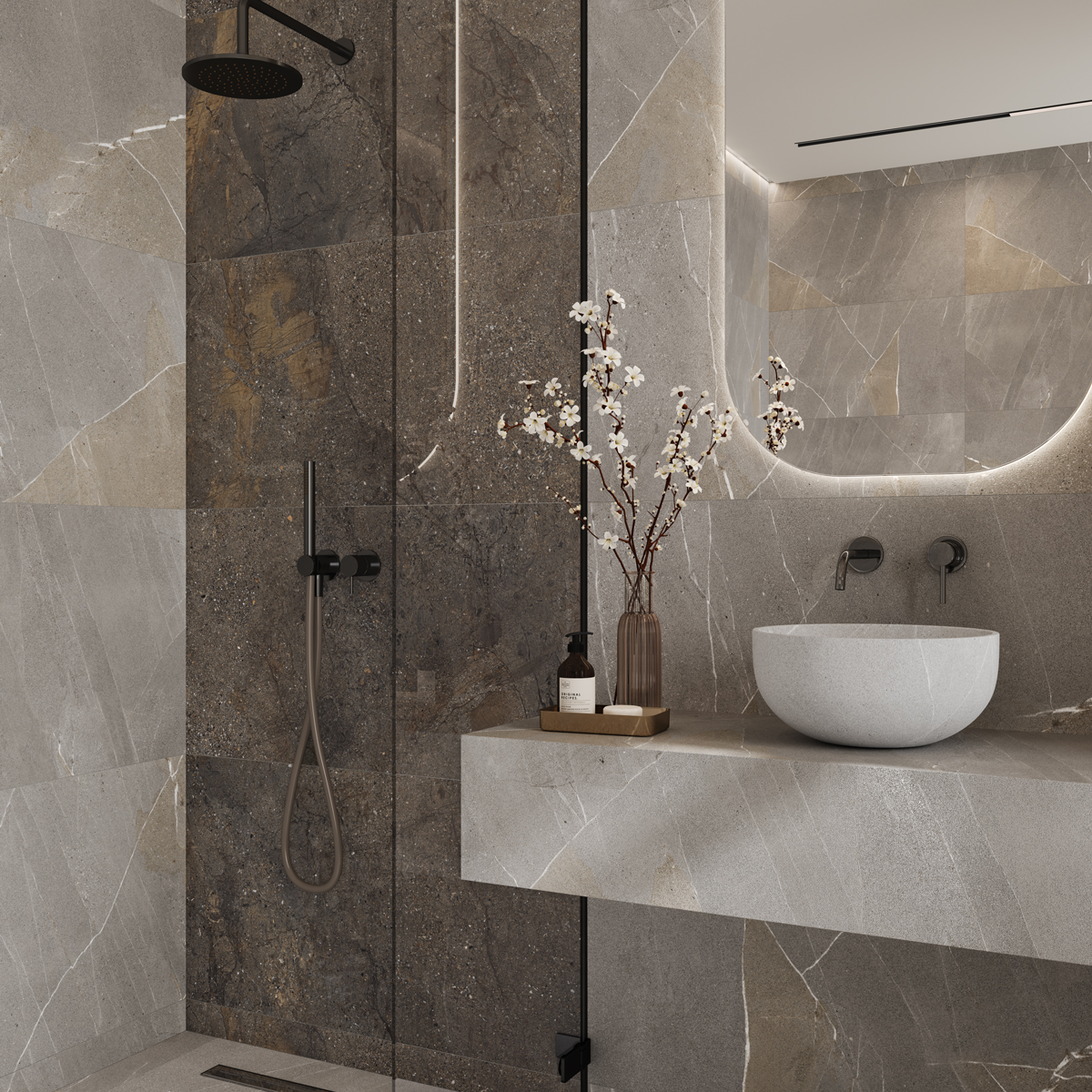 NTTHS99809K На пол Axion Shiny Slate Сахар лаппато 60x120 - фото 20