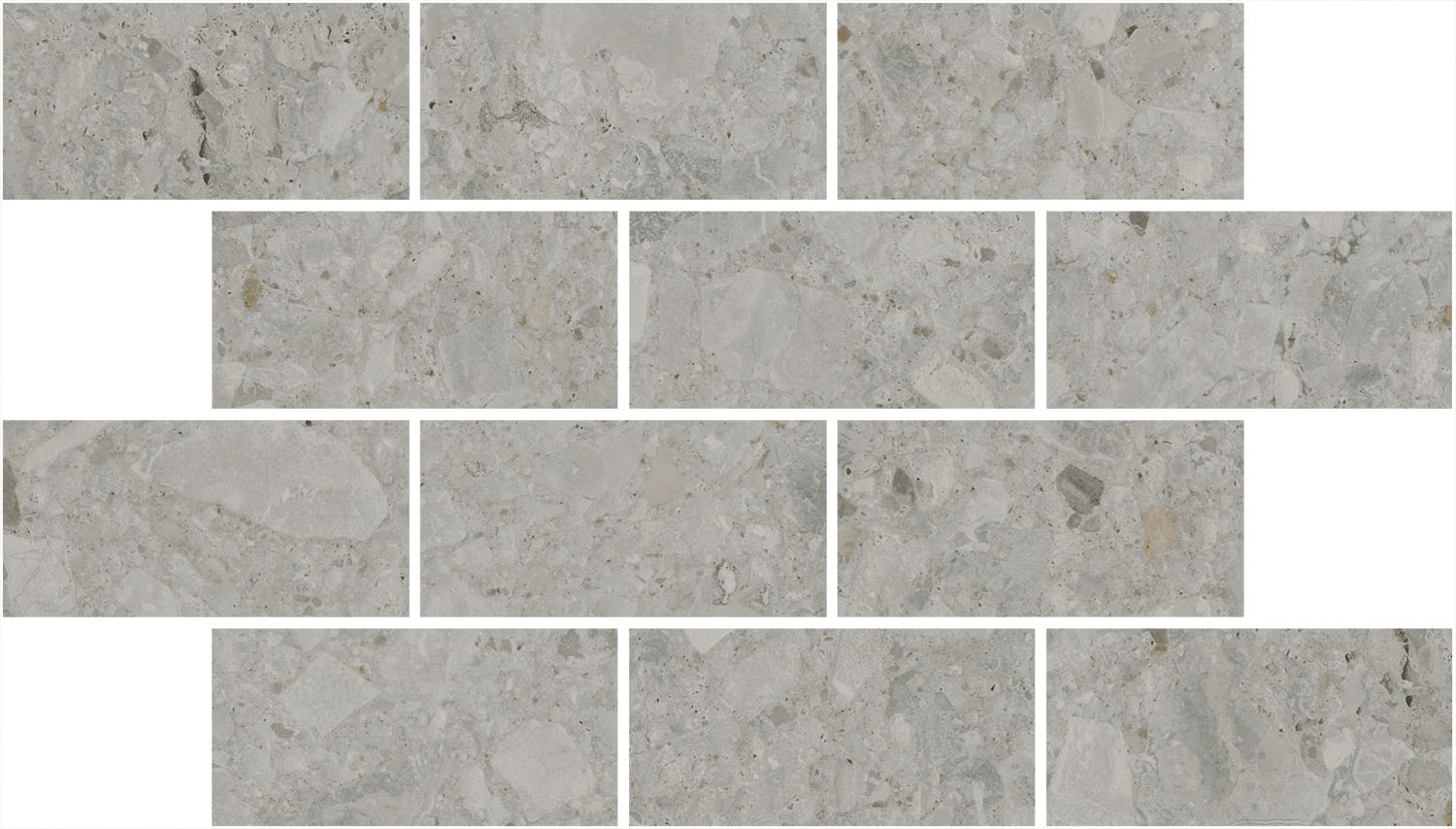 DD606020/MM Декор Чеппо ди Гре Мозаичный серый матовый обрезной 34.6x20x0.9 - фото 4