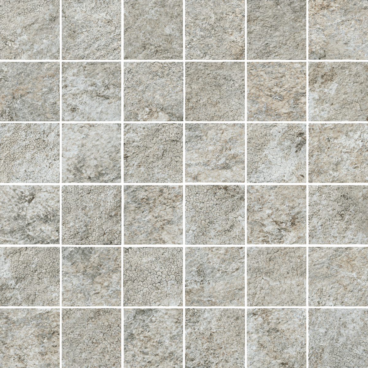 610110001369 На пол Magma Silver Mosaico 30x30