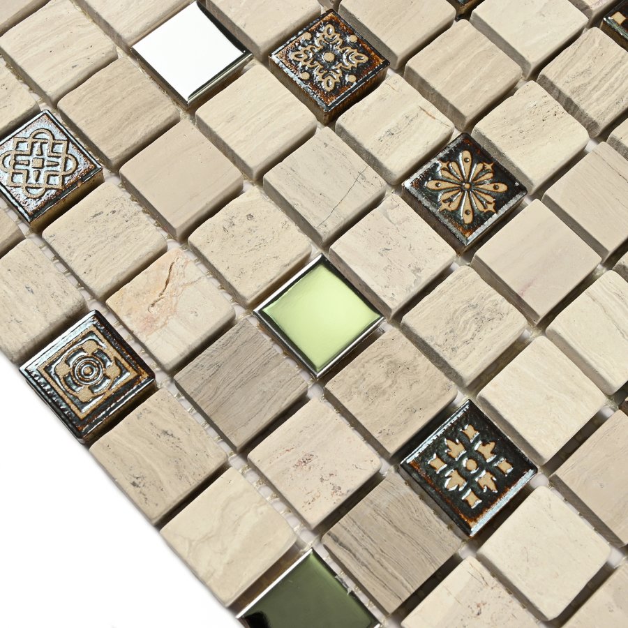 Milan-2 305*305 На пол Мозаика из натурального камня Milan-2 - фото 2