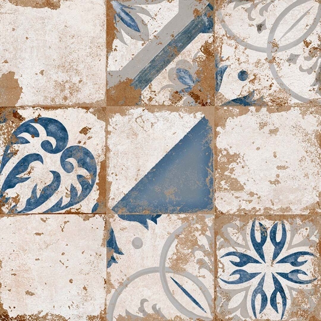 На пол Memory 7 Azul Brillo 58x58