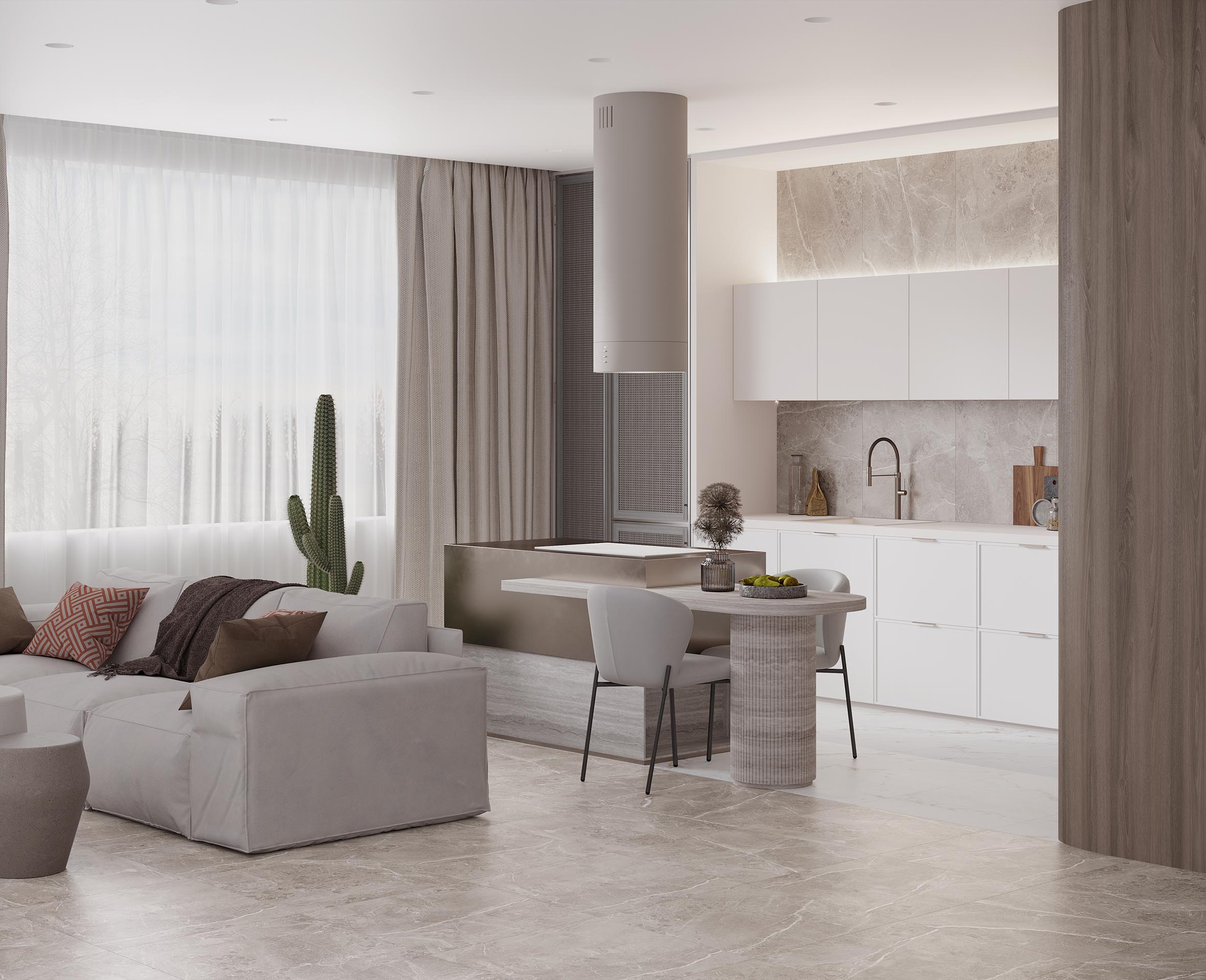 На пол Obsidian Grey 60х60 Матовый - фото 17