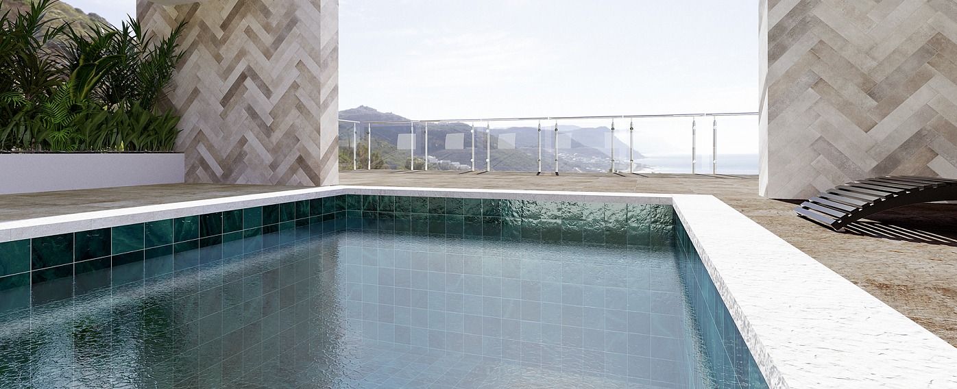 На пол Onix 5310 Azul R9 150x150x8.8 - фото 4