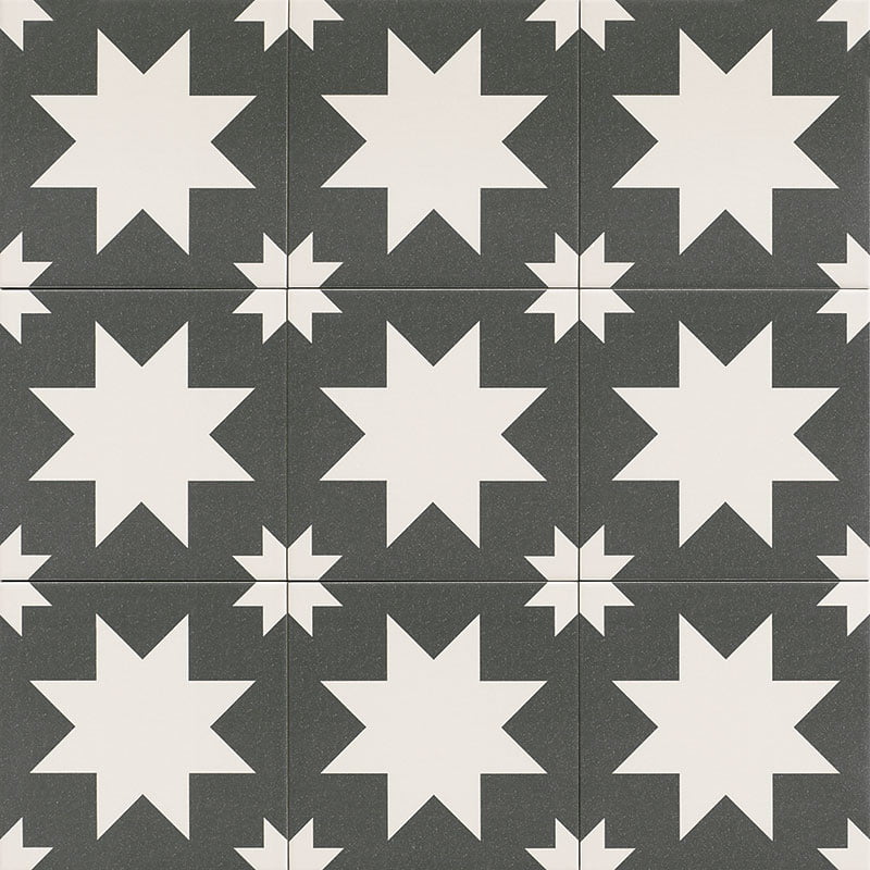 На пол Fired Black Mate 20x20 - фото 2