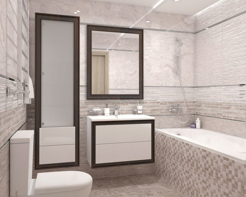 17-10-11-1190 На стену Marmo Бежевая Мозаика - фото 12