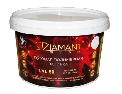  Полимерная затирка Diamant Star LVL.80 Color (под колеровку) 2кг.
