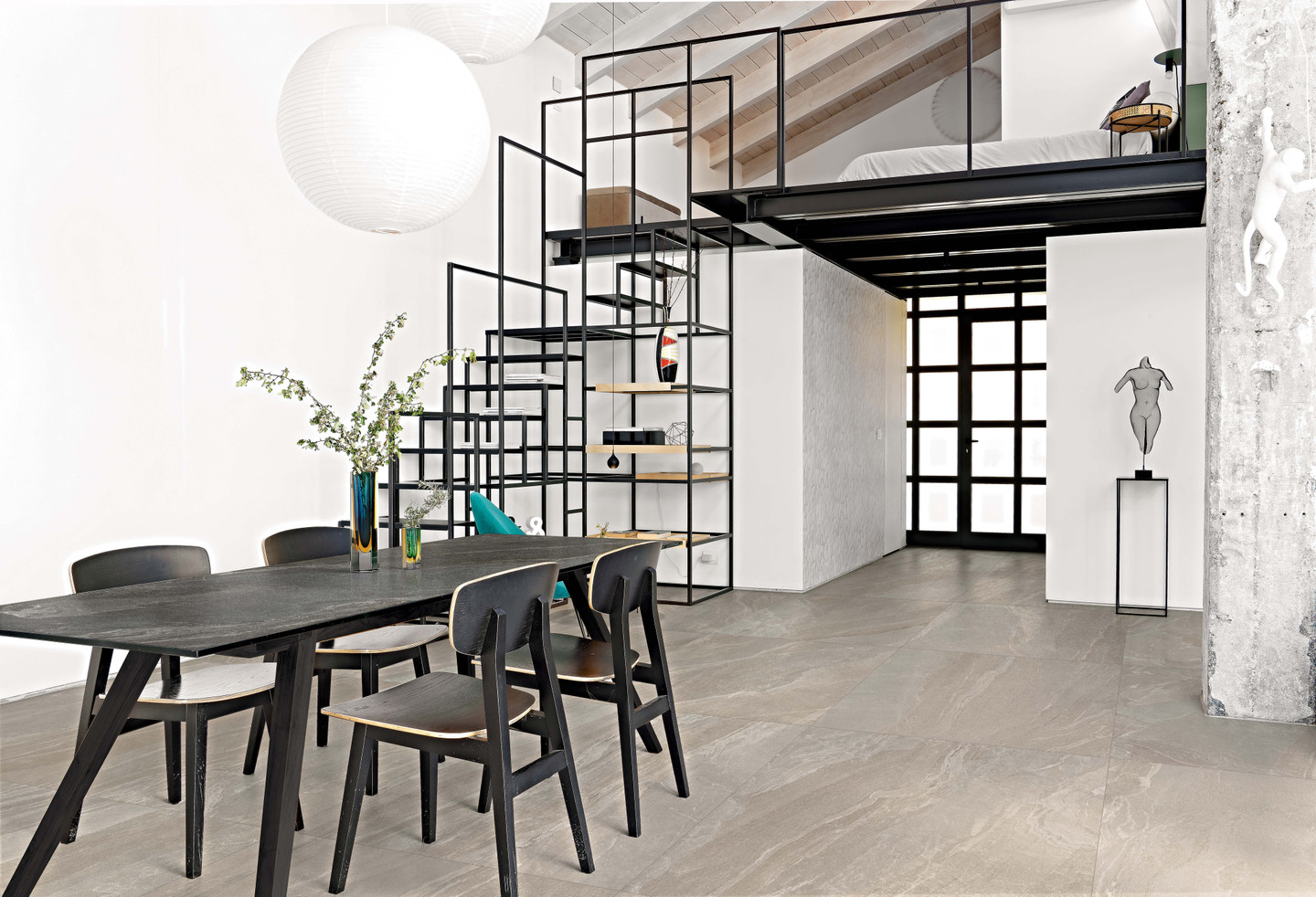 776475 На пол Woodslate Life Dove Matte Ret 60x60 - фото 4