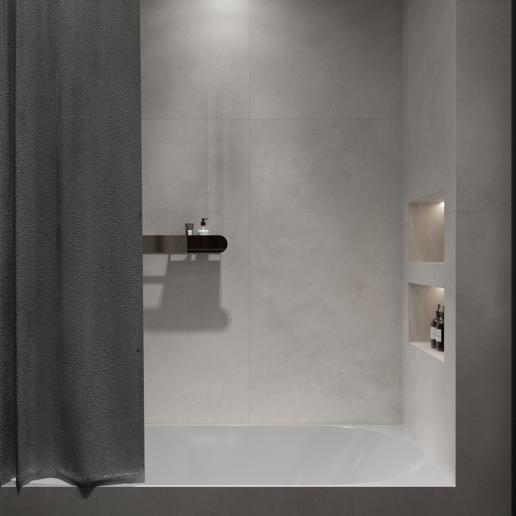 CZ-RT05-B На пол Cement Silver Grey Matt Rustic 80x160 - фото 7