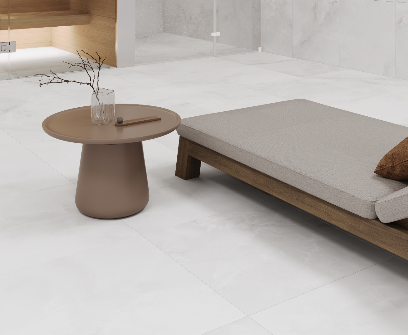 На пол Onyx Blanco PRO Светло-серый матовый R11Soft 60х60 - фото 26