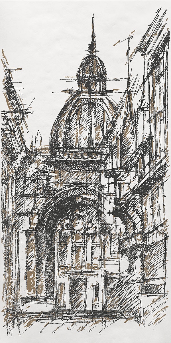 OP/A243/48017R Декор Беллони Матовый обрезной 40x80x1