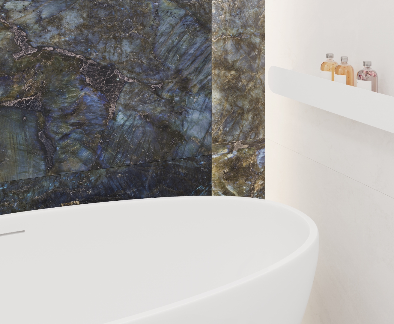 На пол Rigel Azul Синий матовый+гл.чернила 80x160 - фото 11