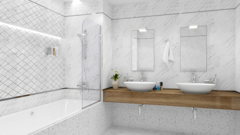 На пол Terma Terma белый 40х40 - фото 3