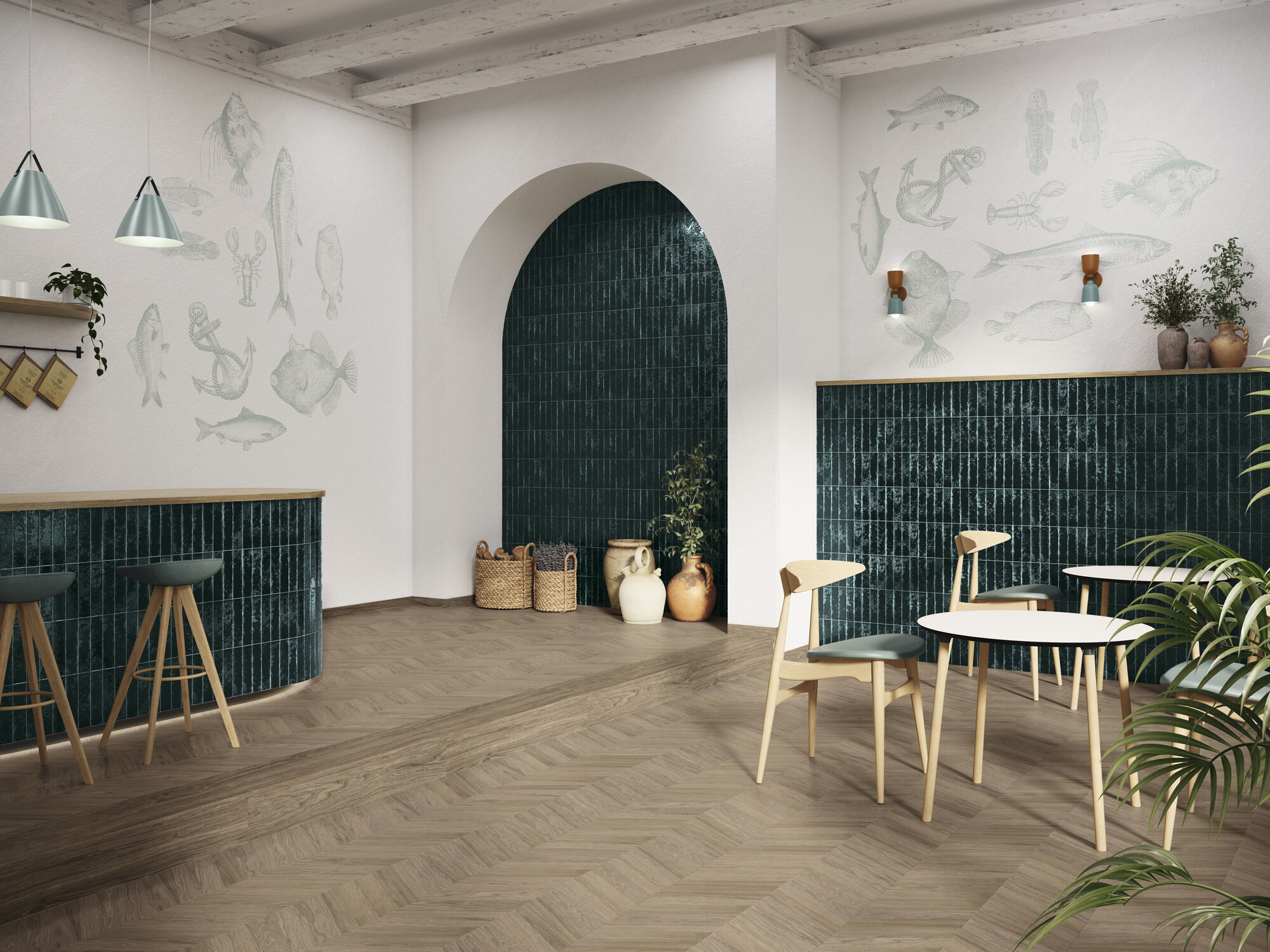 A041164 На стену Pukka Basil Green 6.4x26 - фото 27