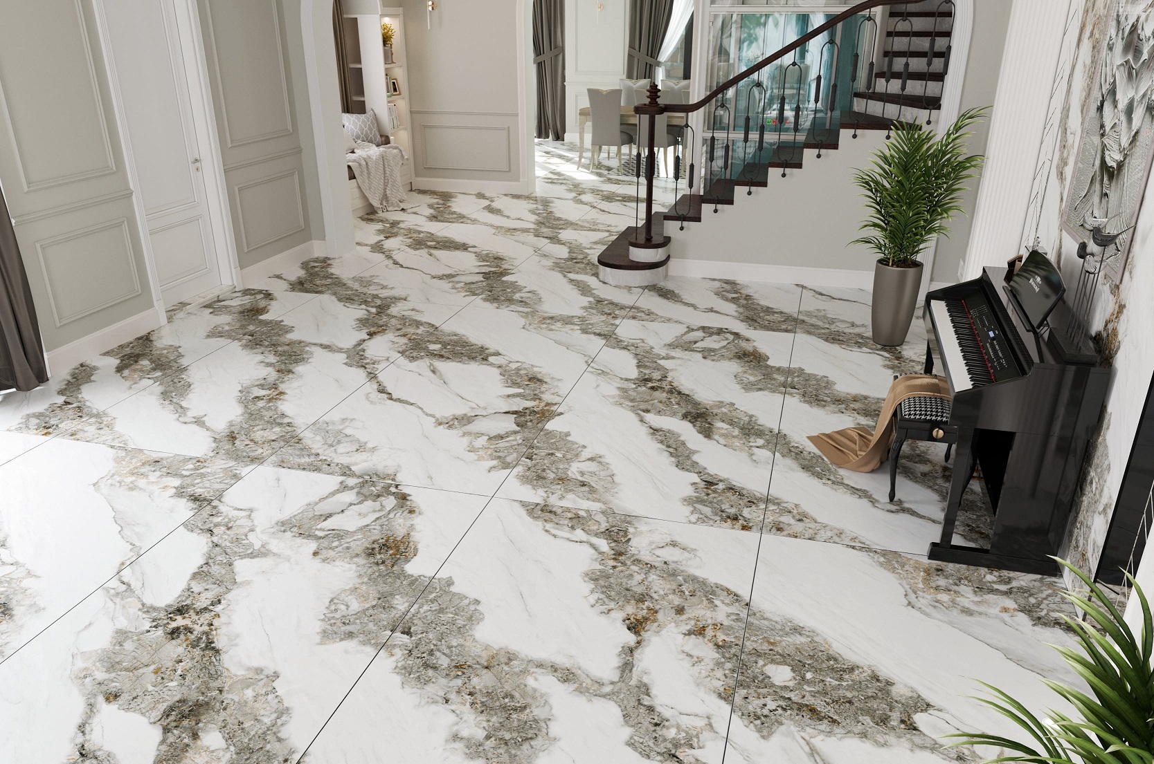 NTT3603C На пол Atlas Home Calacatta Empire 120x280 - фото 58