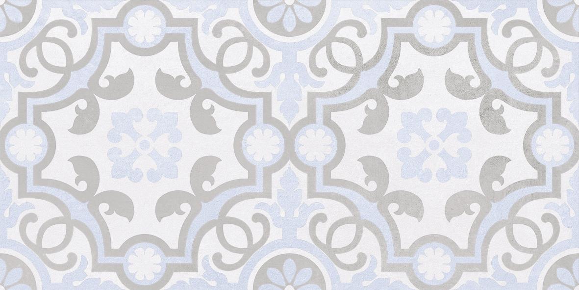 34017  Декор Depo Голубая Узор