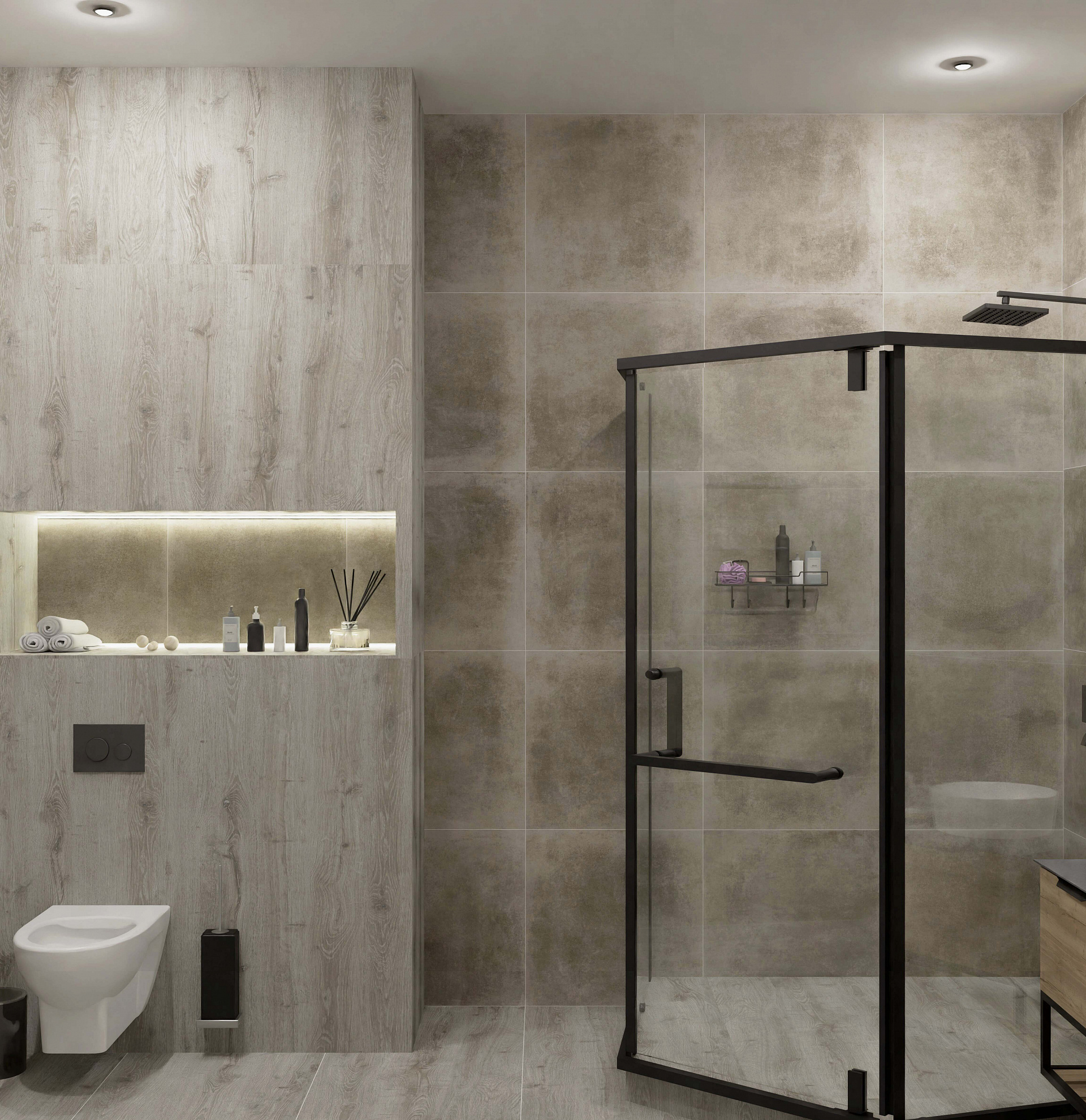 На пол Argos Серо-коричневая 600х600х8 - фото 2