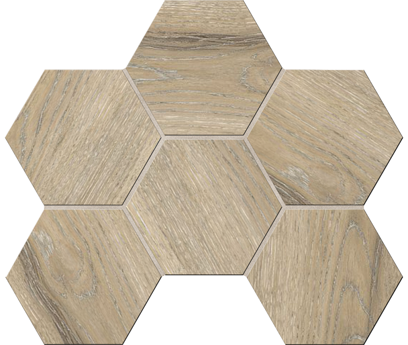 Mosaic/DA02_NS/25x28,5x10/Hexagon Декор Daintree DA02 Rusty Beige Hexagon Неполированная