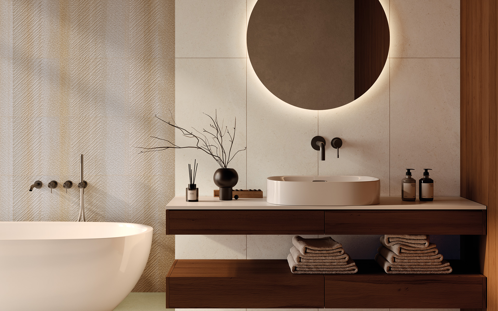 8929994 На пол Victorian Stone Moon Cream Natural Plus 120x60 - фото 11