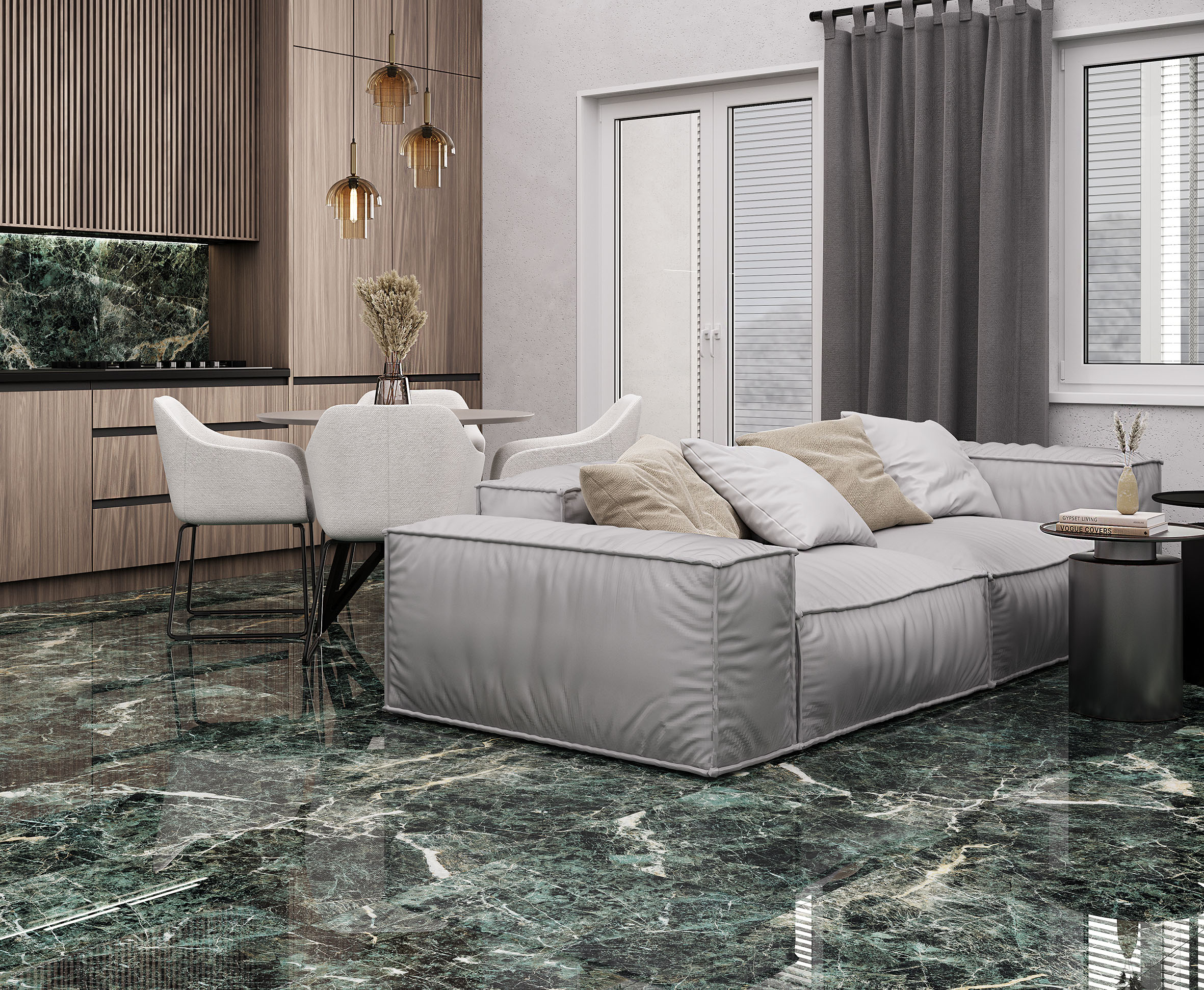 На пол Nembus Green 60x120 Полированный - фото 10