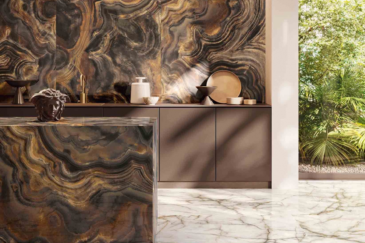 PF60013148 На пол Gemstone Dark Shards Lux Rett 9mm 60x120 - фото 6