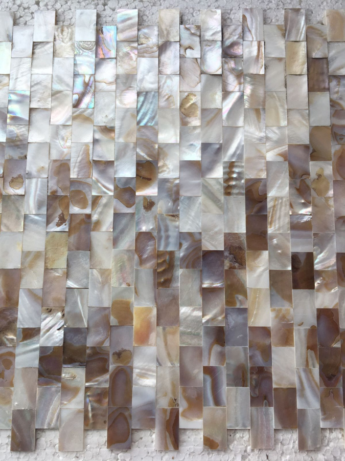 PIX700-2 На стену Каменная Из натурального перламутра 25x15 300х300х2