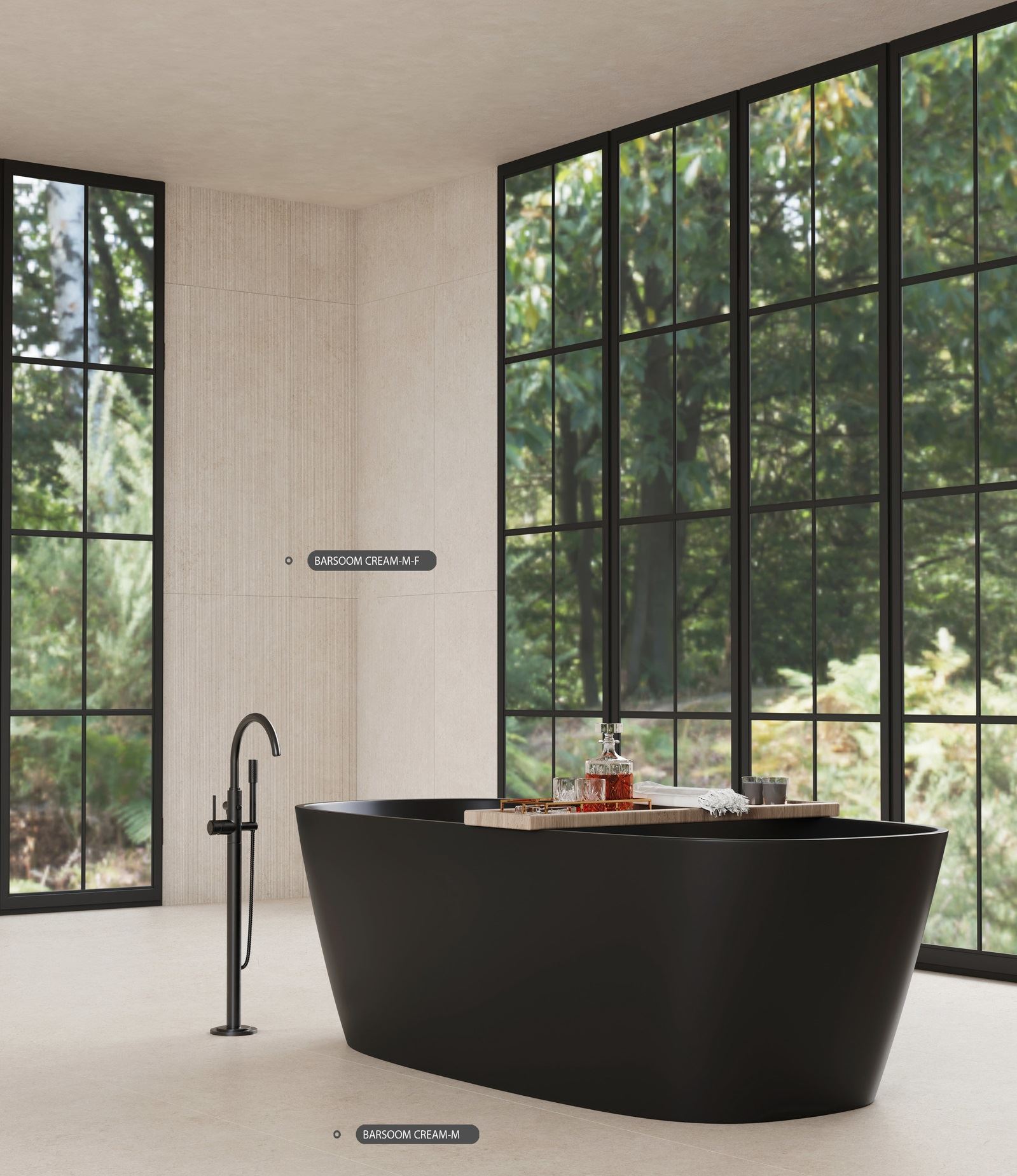 На пол Barsoom Nero M 60x120 - фото 7