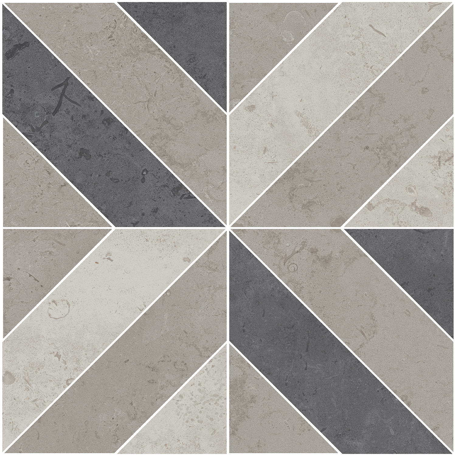 ID124 Декор Про Лаймстоун Про Лаймстоун Серый Матовый 60х60 - фото 10