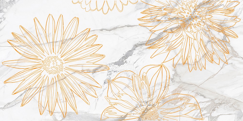 Декор Briere D Flower Белый 1 - фото 4