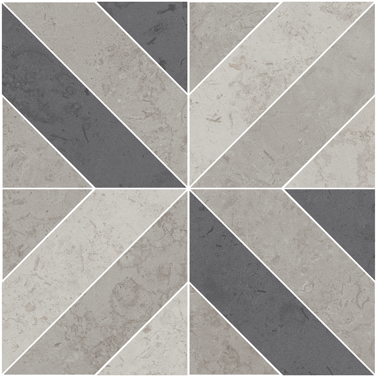 ID124 Декор Про Лаймстоун Про Лаймстоун Серый Матовый 60х60 - фото 5