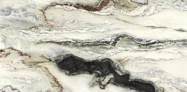 UM6G300690 На пол Ultra Marmi Panda White Glint 150x300 - фото 2