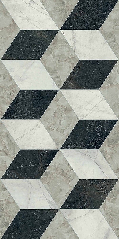 PF60014098 Декор Tarsia Cubical Nero Deco Lux 3D Rett 60x120 - фото 2