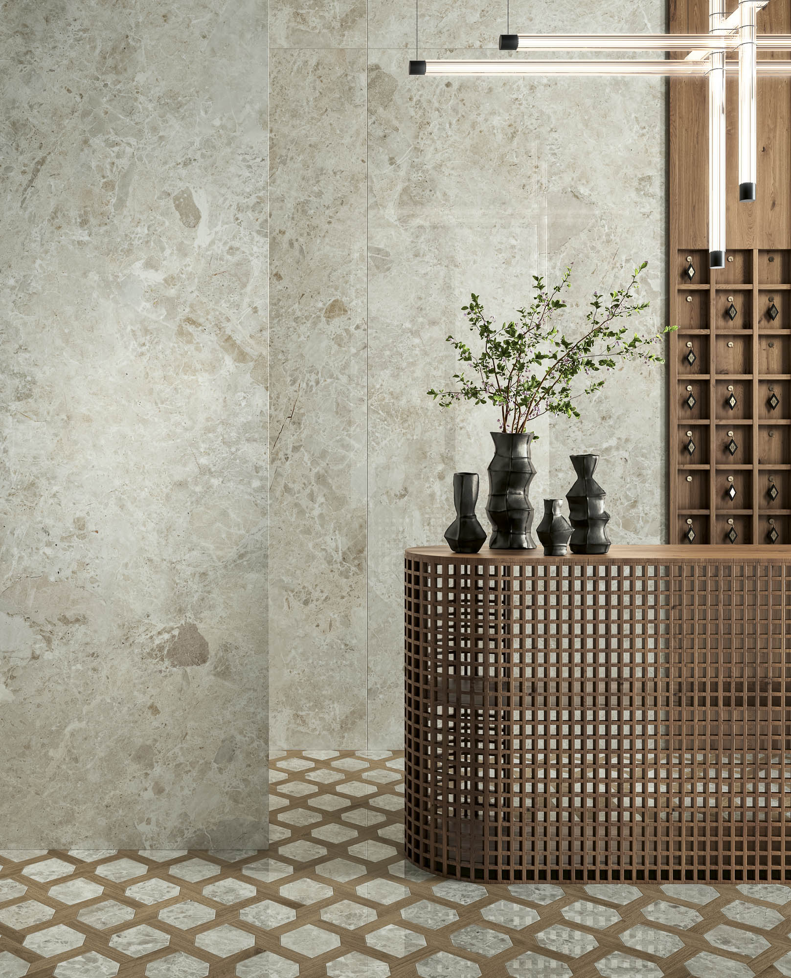 104718 На пол Breccia Paradiso Beige Levigato 8.5mm 60x120 - фото 17