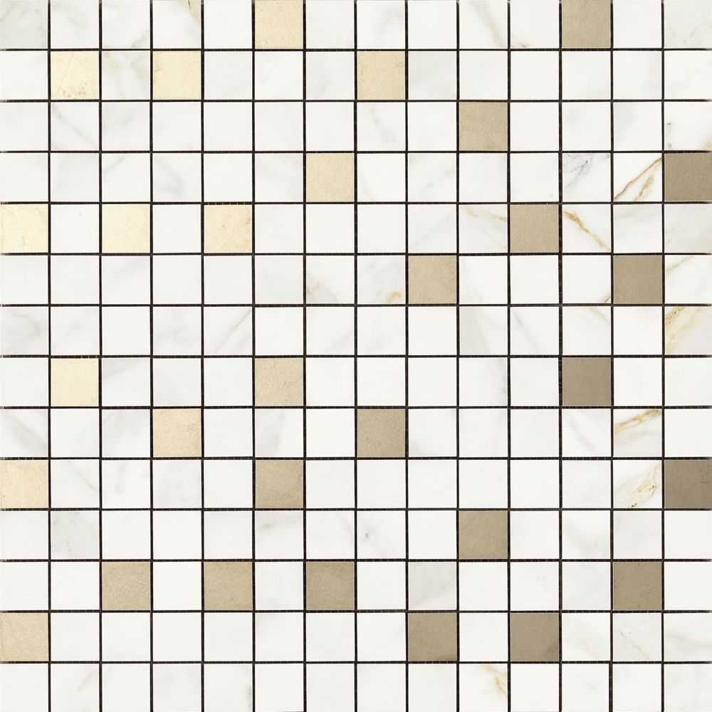 R4ZU Настенная Bistrot Mosaico Calacatta Michelangelo 40x40