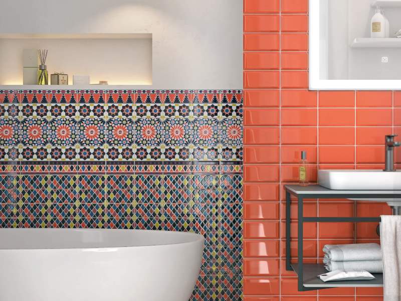 16075  На стену Алькасар Клемансо оранжевый грань - фото 2