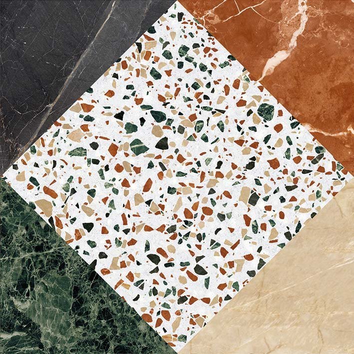 0005896 На пол Play Marble White 20x20 - фото 4